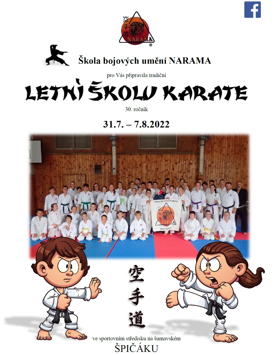 Letní škola karate 31.7.-7.8.2022