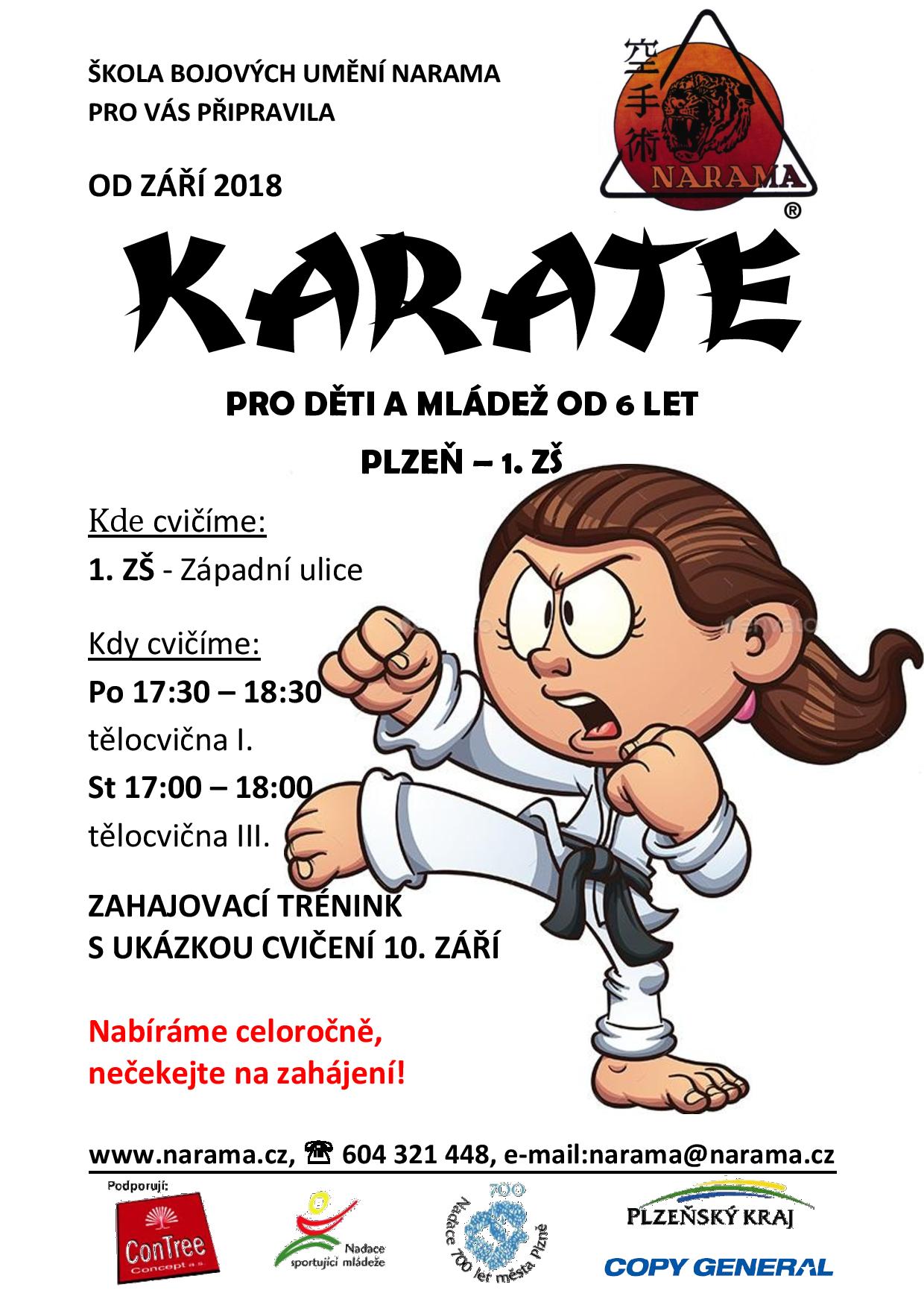 NARAMA - karate pro děti a mládež od 6 let